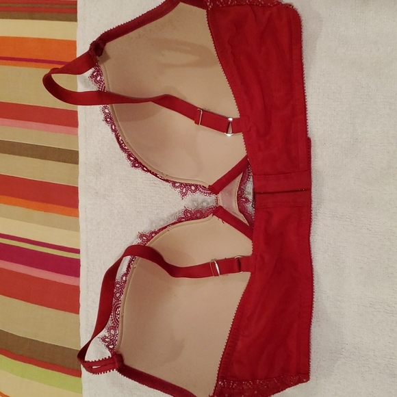 Red Lace Push-Up VS Bra - Picture 3 of 4
